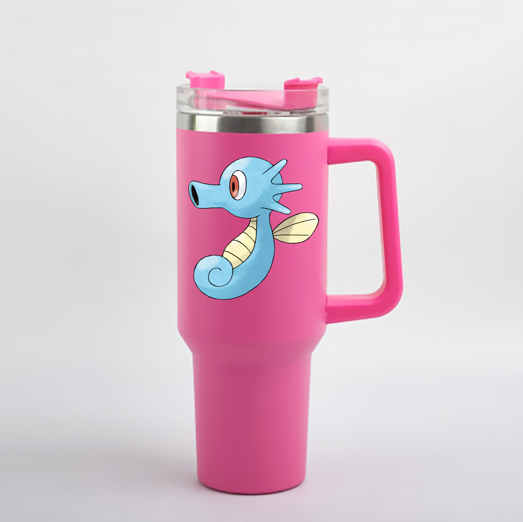 （画像用） ポケットモンスター Pokémon 1200mL車用タンブラー - クリスタルステッカー（プラスチックストロー付き）